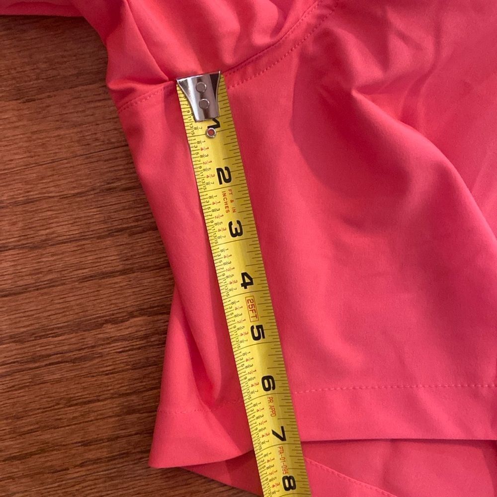 NWT GrandSlam coral colored shorts, size 40 waist, 7 inch inseam, stretch waist - Picture 4 of 7